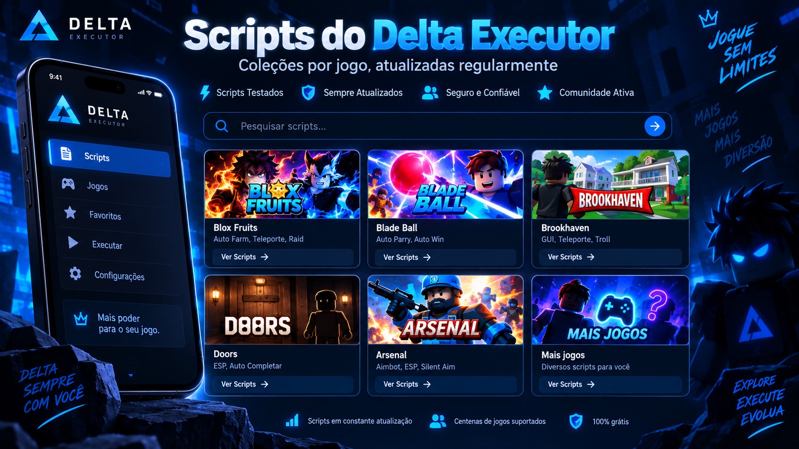 Scripts do Delta Executor em português